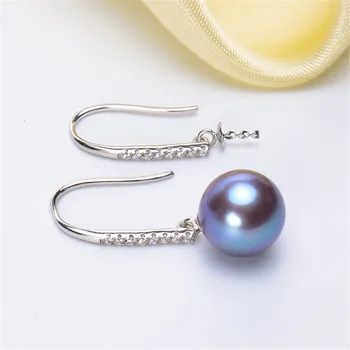 

G18K Gold Earring Hooks with Eyepin Bead Caps, Yellow Karat Gold Solid 18ct oro French Earwire Dangle Pearl Earrings