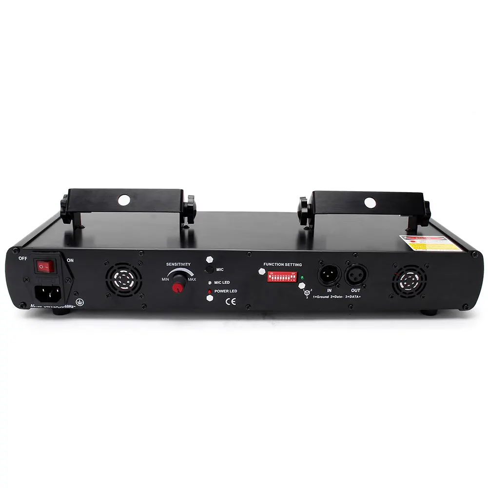 US $93.83 UKing 100 Patterns Mini Four Holes Laser Stage Lighting Effect 711CH DMX Sound Control for DJ Bar Club Party Show