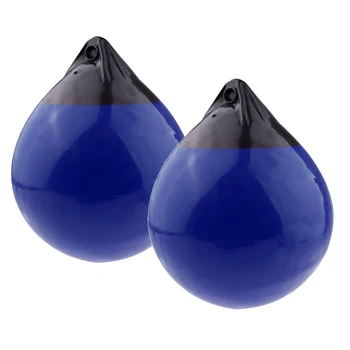 

2pcs Inflatable Buoy Boat Fenders For Marine Anchoring Docking Rafting