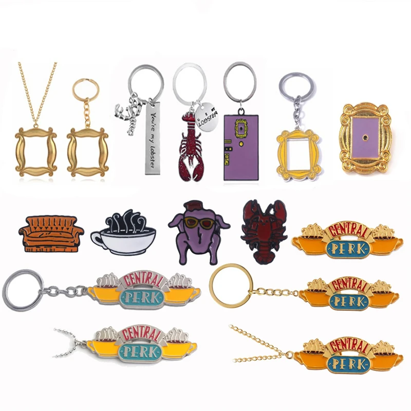 

Friends Cosplay Character Props Anime Accessory Brooch Badge Commemorate Photo Frame Stickers Notebook Motorcycle Sticker