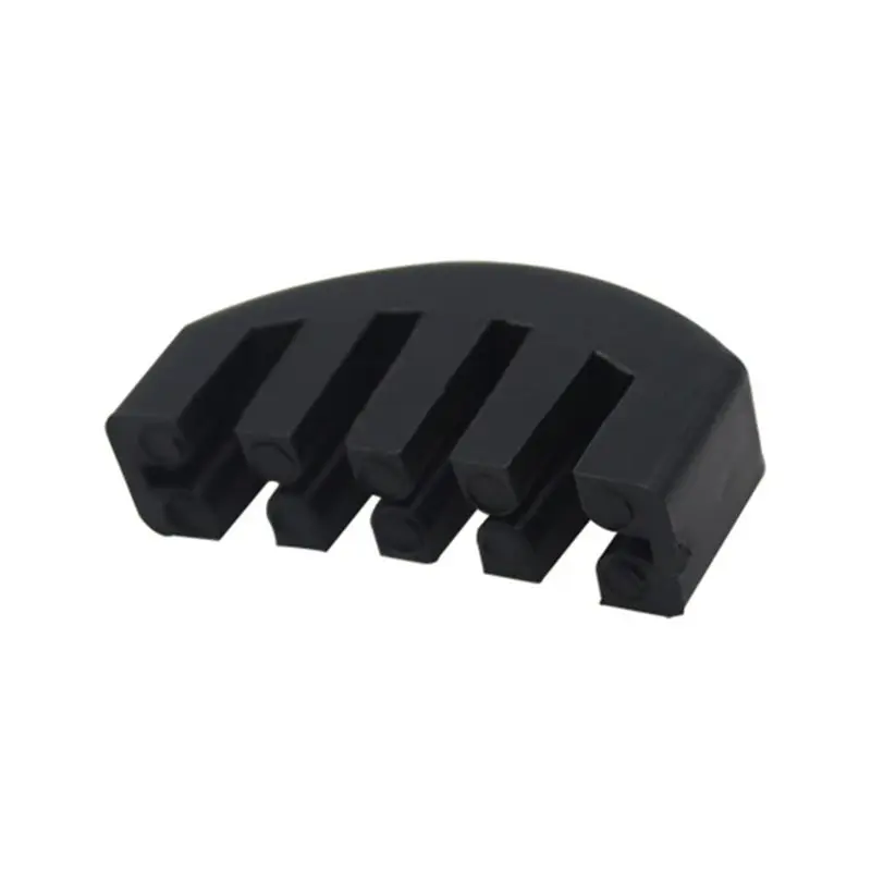7 Pieces Rubber Violin Practice Mute Set, Included 2 x Claw Style Mute and 4 x Round Tourte Style Mute and 1 x Violin Note Stick
