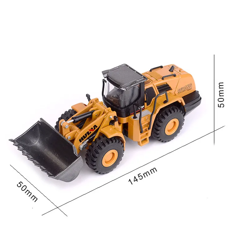 HUINA 1:60 самосвал экскаватор колесный погрузчик литая металлическая модель