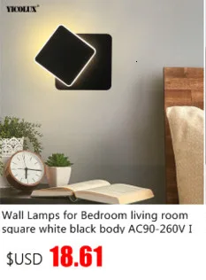 Nordic Bedroom Wall Light Led Indoor Lighting Modern Living Corridor Aisle Study Room Bedside Wall Sconces 85-265V Wandlamp night lamp for bedroom wall