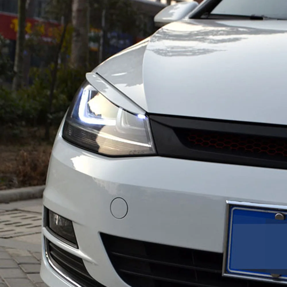 

Car Headlights Eyebrow Eyelids Trim Stickers Cover for Golf 7 MK7 R Rline Car Accessories