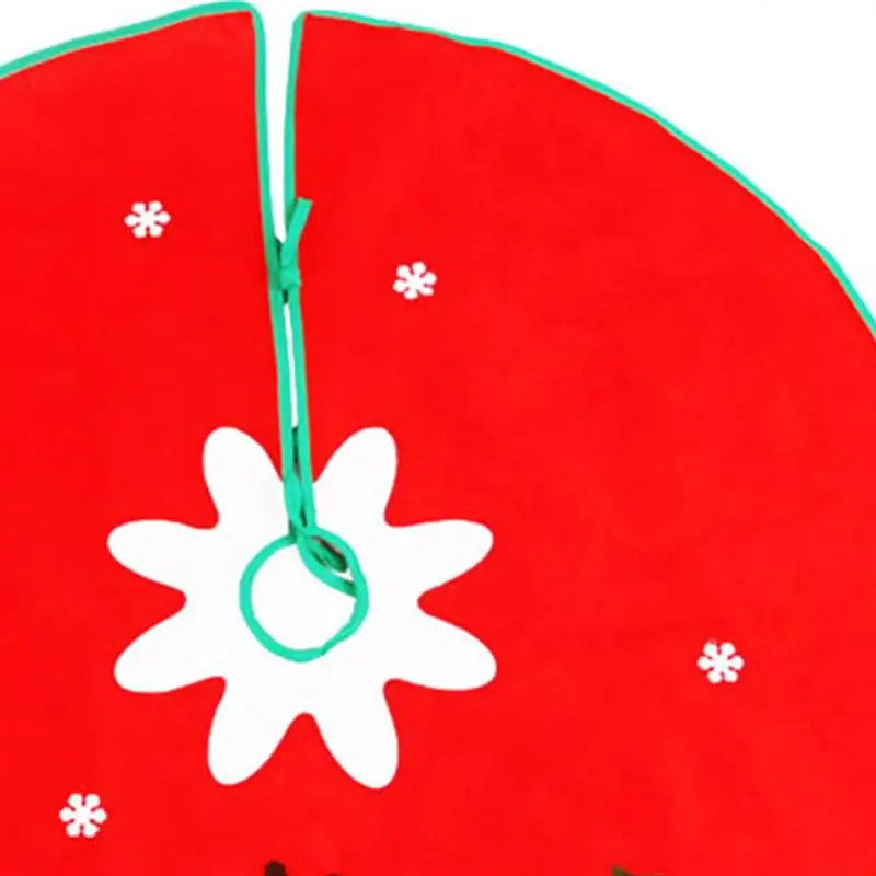 90cm Christmas Tree Skirt Three-Dimensional Santa Clause Non-Woven Chic Christmas Tree Decoration Tree Base Decoration For Party