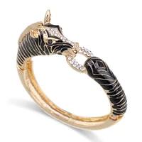 New Arrivals Animal Zebra Bangle Cuff Bracelet Gold Plated Statement Fashion Women's Bangle Bracelet for Wedding / Party / Prom 2