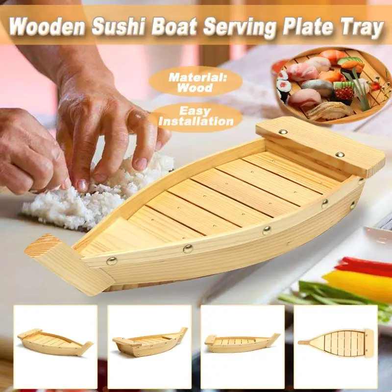 42X17X7,5 см японская кухня лодки для суши инструменты дерево ручной работы простой корабль сашими Ассорти холодные блюда посуда бар