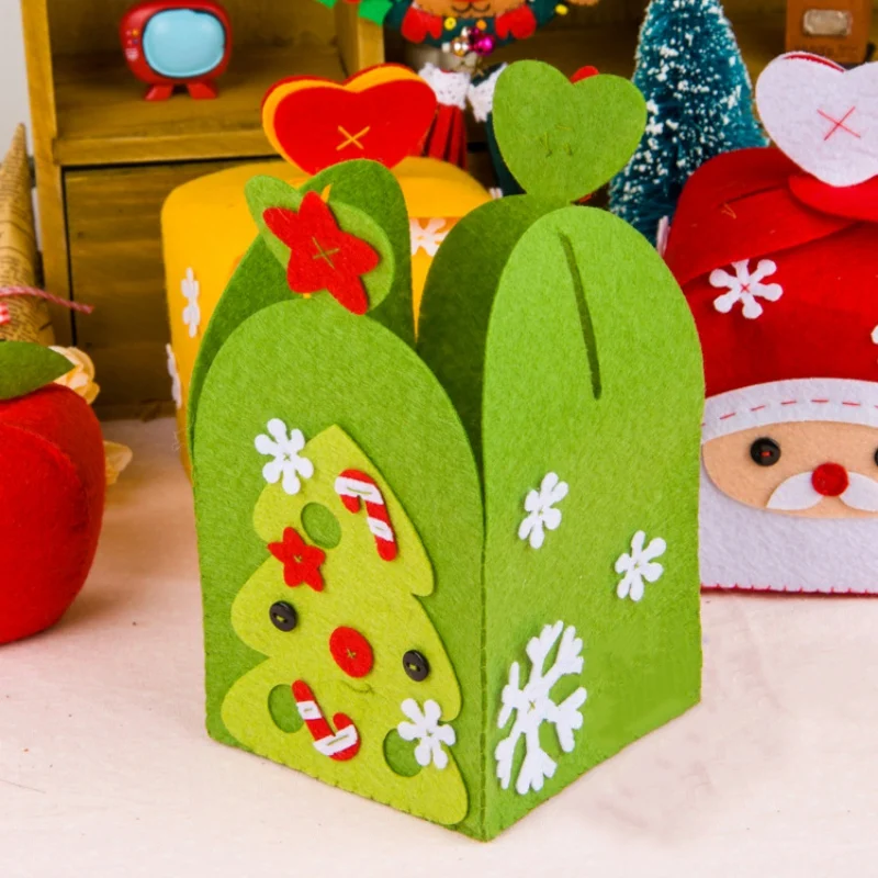 

Non-woven Christmas Eve Apple Box Xmas Handmade Cloth Decoration DIY Material Kit