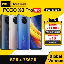 Global Version POCO X3 Pro 8GB 256GB NFC Smartphone Snapdragon 860 33W Quad AI Camera 120Hz DotDisplay 5160mAh Battery