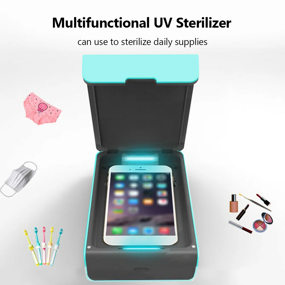 

Multifunctional UV Sterilizer Box USB Ultraviolet Disinfection Sanitizer with Aroma Difffuser for Phone Mask Toothbrush Jewelry