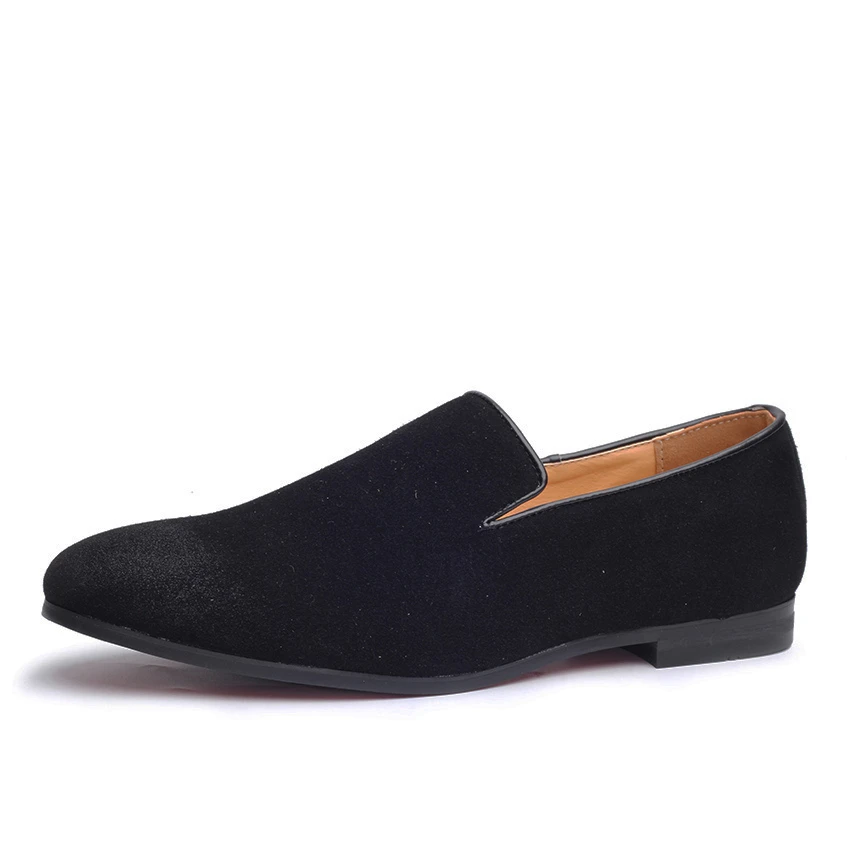 

Slip On Shoes Men Loafers Black 2019 Moccasins Solid Soft Mens Shoes Casual Large Sizes Fashion Breathable Blue Suede