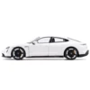 Bburago 1:24 Porsche Taycan Turbo S White Sports Car Static Die Cast Vehicles Collectible Model Car Toys 5