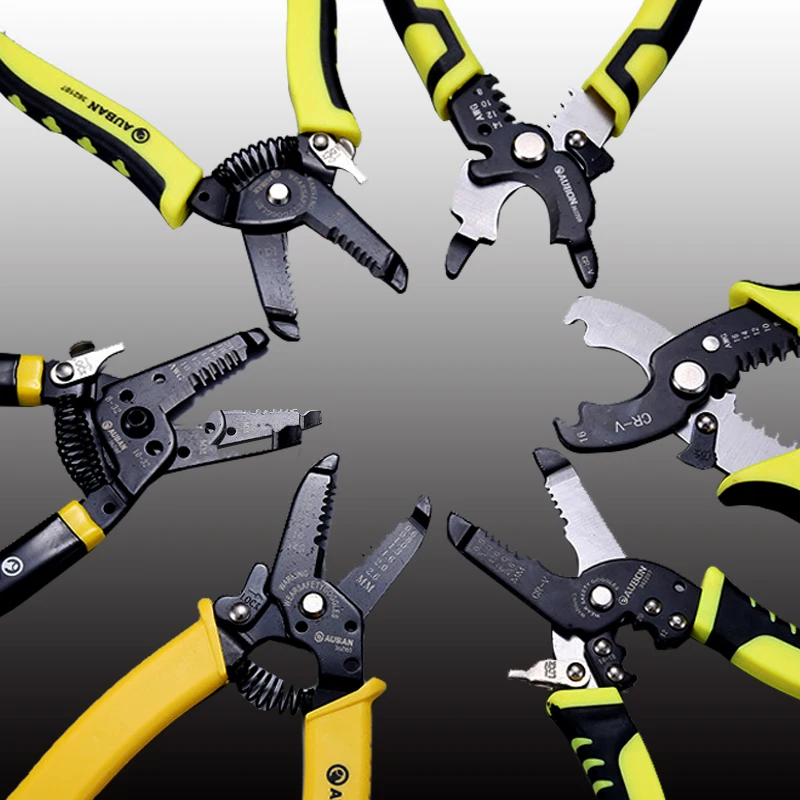 

Wire Stripper Crimper Cutting Pliers Electric Cable Stripping Crimping Cutting Plier Manual Hand Electrician Tools Wires Cutter