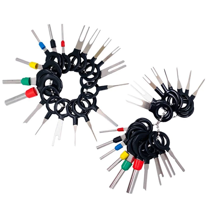 

Pins Terminals Removal Tools Auto Car Wire Connector Terminal Pin Extractors Puller Repair Remover Key Tools Set