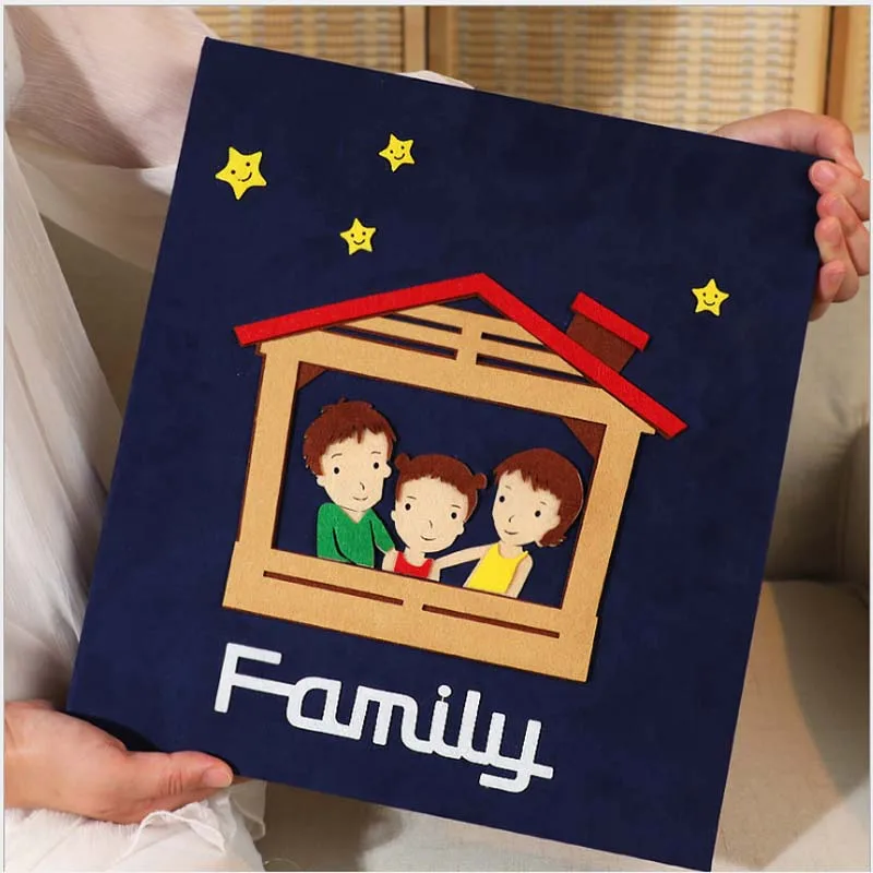 

6 Inch 600 Pocket Photo Album Page Type Children Family Insert Album Creative Cartoon Baby Grow Wedding scrapbook Album