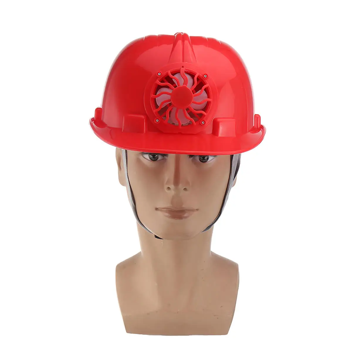 Hard Hat Safety Helmet With Solar Powered Cooling Fan For Summer Building Site Working купить