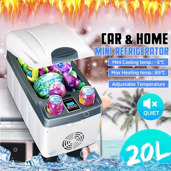 

20L 68W Portable Car Refrigerator Mini Auto Fridge Refrigerator Car Freeze Fridge Cooler Box For Camping Picnic