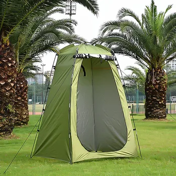

Outdoor Shower Tent Camping Waterproof Shower Bathing Tents Portable Changing Fitting Room Privacy Toilet Tent 120X120X180 CM