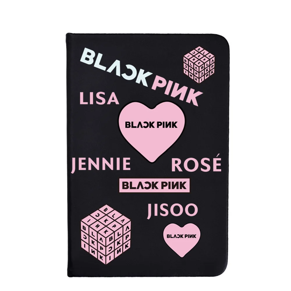 BTS записная книжка BLACKPINK GOT7 SEVENTEEN записная книжка черная канцелярская записная книжка
