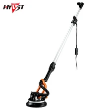 Светодиодный электрический шлифовальный станок для гипсокартона, полировщик стен, проводная машина с переменной скоростью, шлифовальный станок для гипсокартона с гибкой трубой 2 м