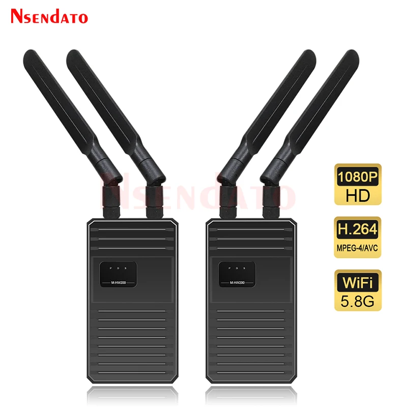 5.8G 200M Wireless Video Transmission 1080P 60Hz HD Extender Transmitter Receiver kit for Camera Live Streaming | Электроника