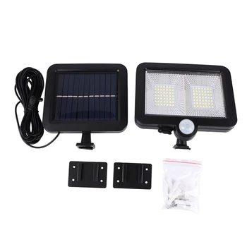

98LED Solar Light Outdoors Solar Garden Light PIR Motion Sensor Split Solar Wall Light Spotlights Security Emergency