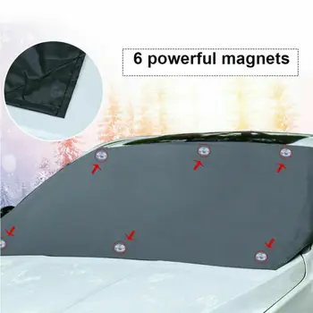 

Magnet Windshield Snow Cover Ice Protector Winter Summer Sun Shade Polyester fabric