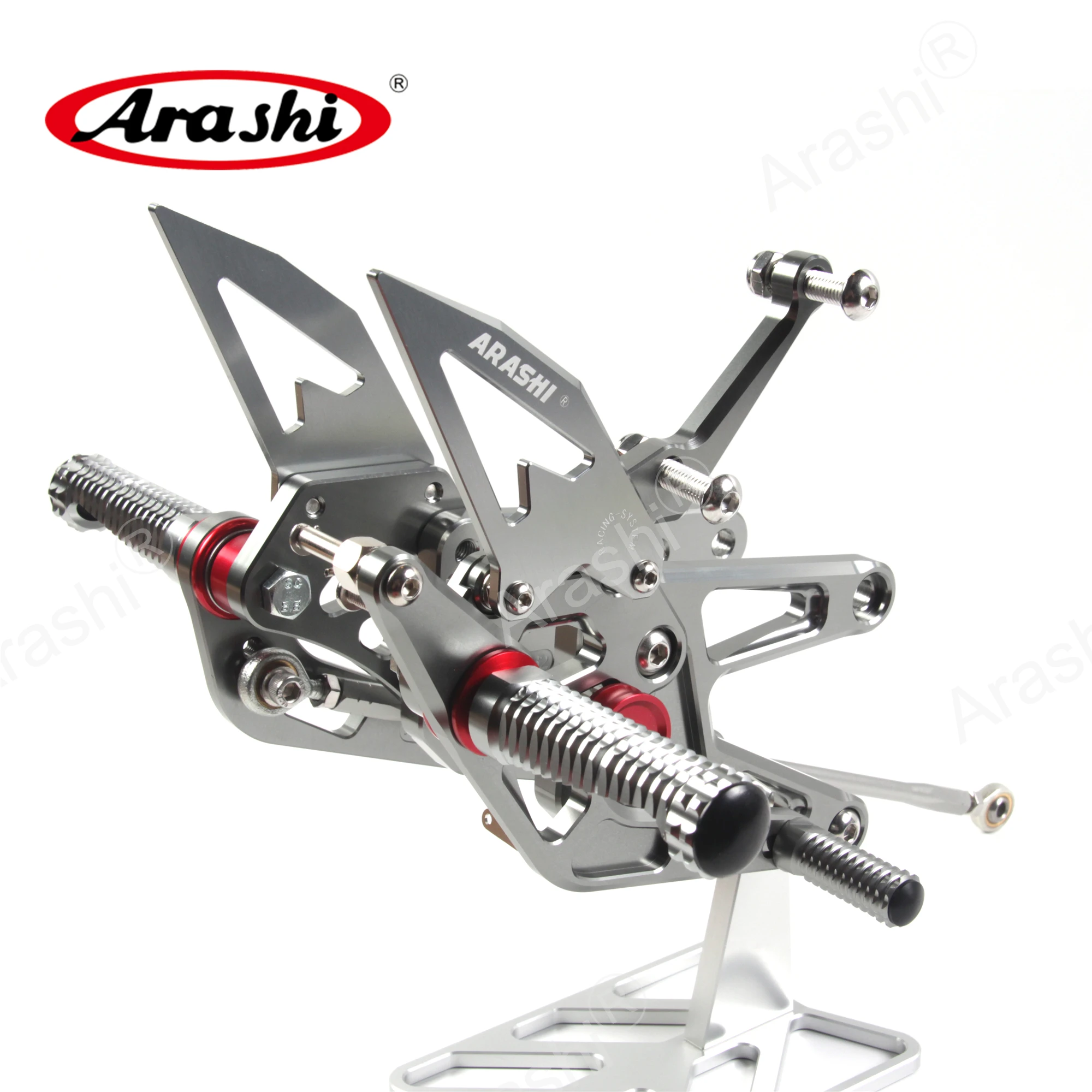 Arashi для YAMAHA YZF-R6 2003-2005 мотоциклетная подножка с ЧПУ Регулируемые Rider подножки Rearset подножка YZF R6 2003 2004 2005