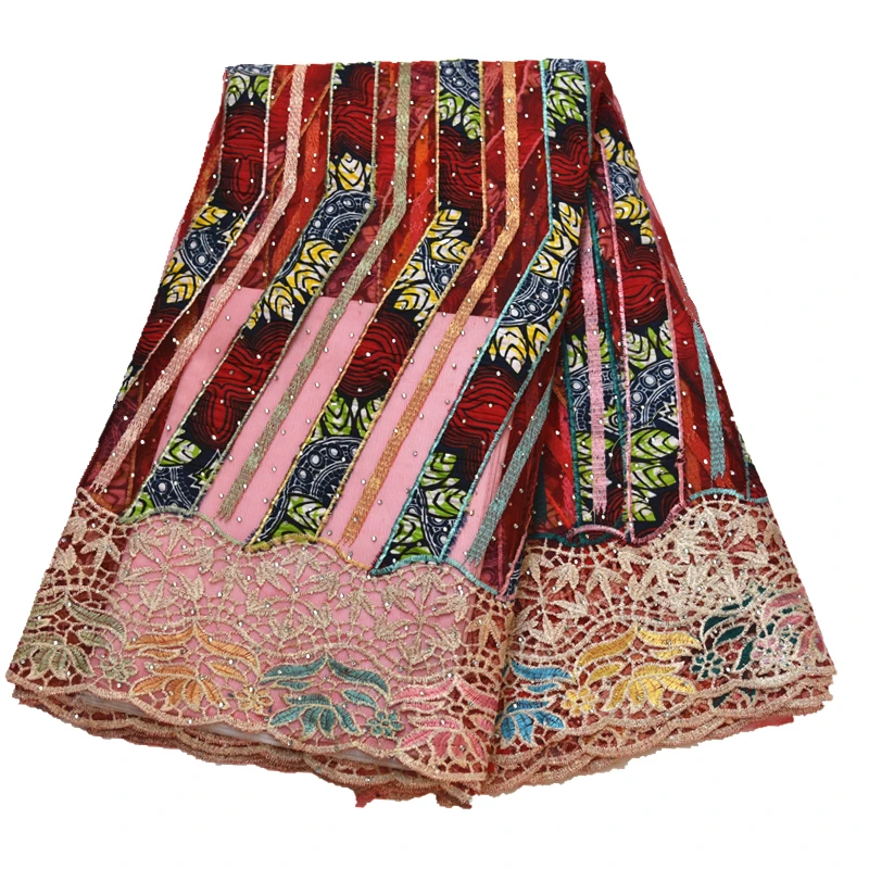 Африканская кружевная ткань высокого качества Тюль Чистая кружевная ткань с воском Анкара горячая Распродажа африканская ткань для женской одежды