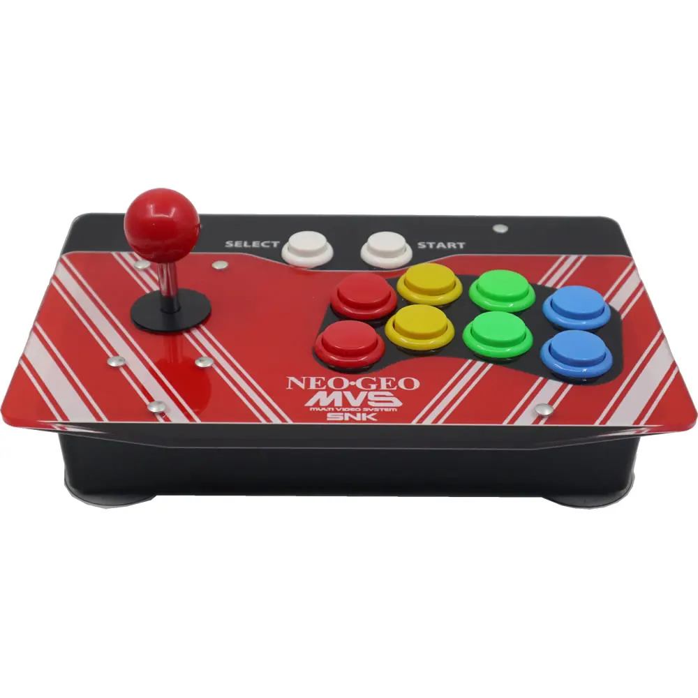 10 Buttons Arcade Joystick USB Wired Acrylic Artwork Panel for PC NEO GEO MVS SNK
