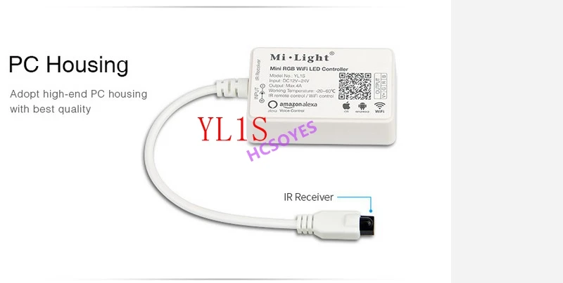 Milight YB1 9 Вт RGB + CCT Светодиодный прожектор Blub YT1/YL1S/YL2S/YL1 DC5V USB пульт дистанционного