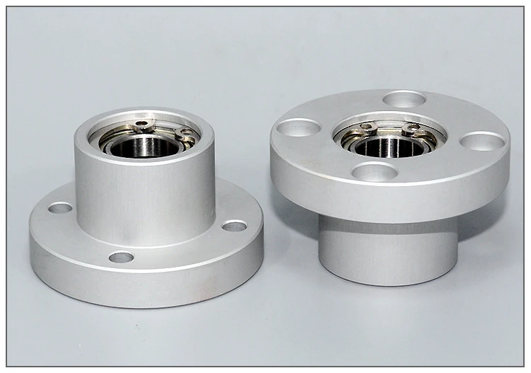 Vertical Bearing Parts Flange Round Bearings with Housing Aluminum Flange type Double Bearing Seat Assembly with buckle type dia3mm-50mm