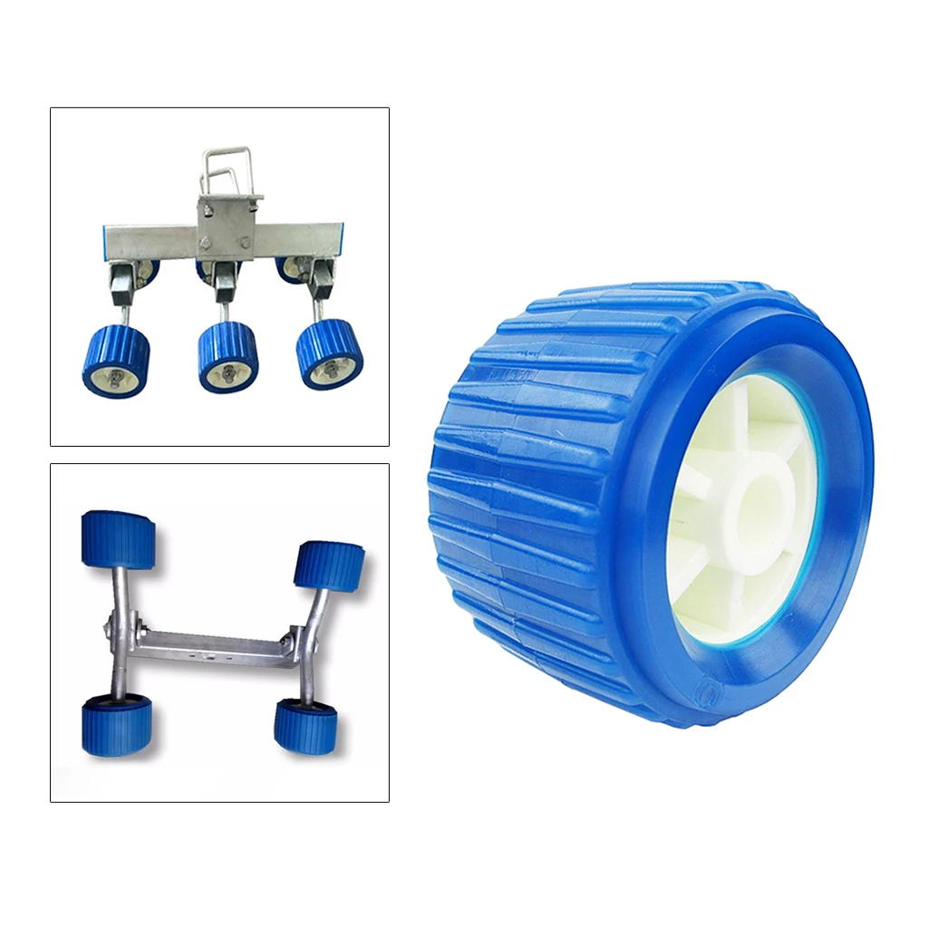 Heavy-Duty Trailer Roller Marine Boat Ribbed Wobble Roller Hardware New