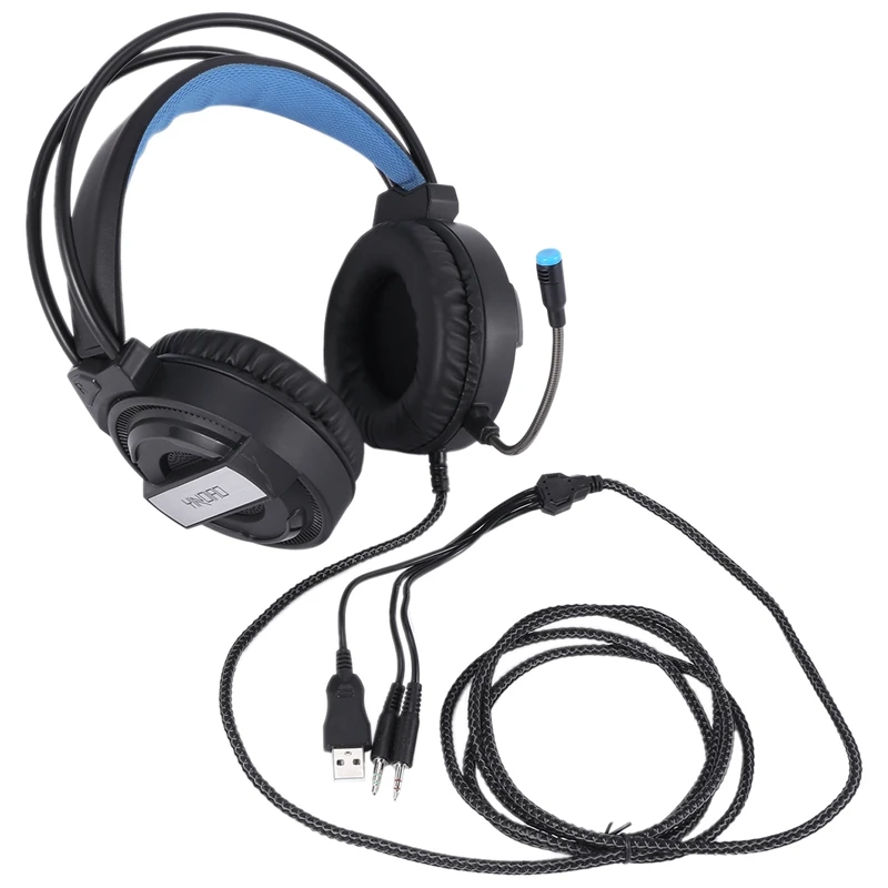 YINDIAO Q3 Headset Wired USB Gaming Headset with Microphone Sound Card Suitable for Laptop