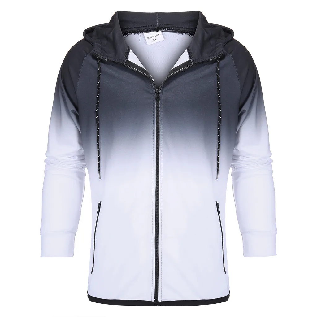 60% OFF Mens Sport Suit Tracksuit 2019 Autumn Dyeing Zipper Print Sweatshirt Top Pants Sets Hip Pop Cool Streetwear