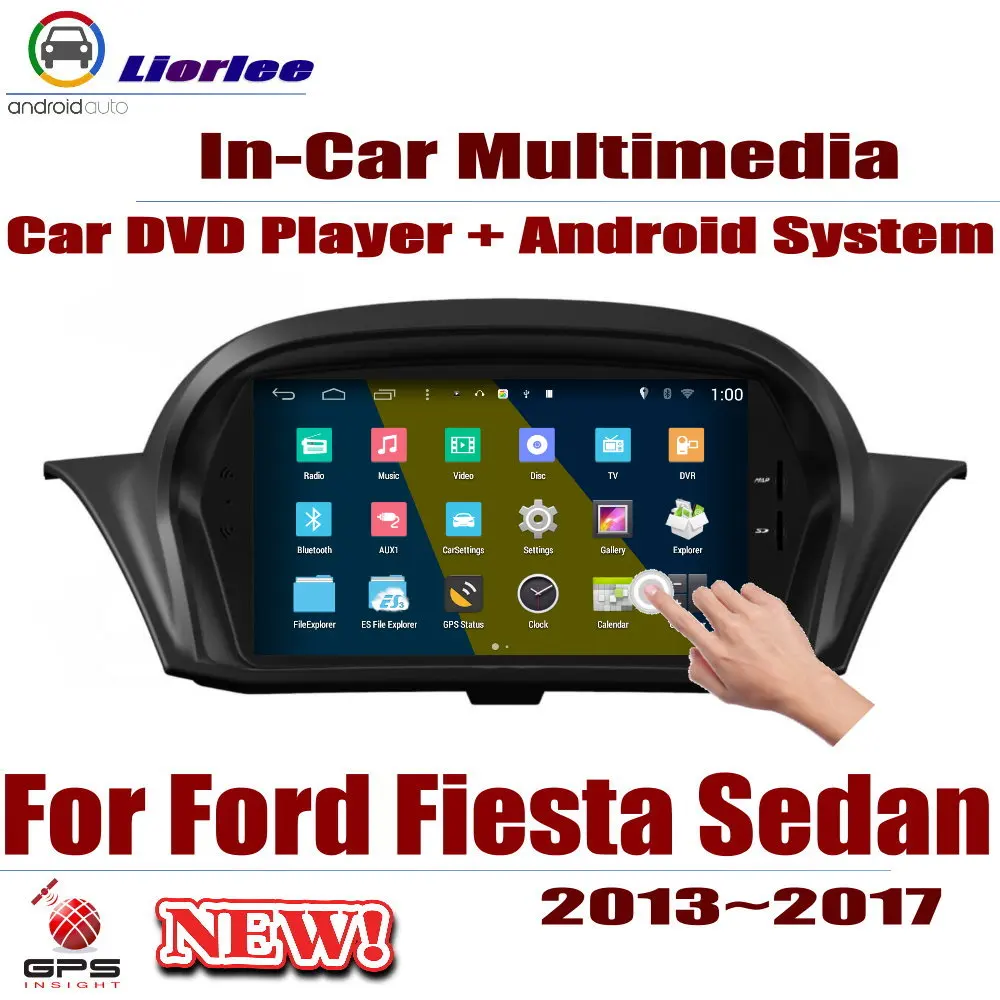 Автомобильная система GPS навигации для Ford Fiesta Sedan 2013 2017 DVD проигрыватель на Android HD