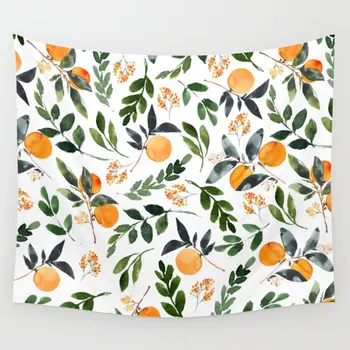 

Orange Grove Wall Tapestry Cover Beach Towel Home Decoration Wall Hanging for Bedroom Living Room