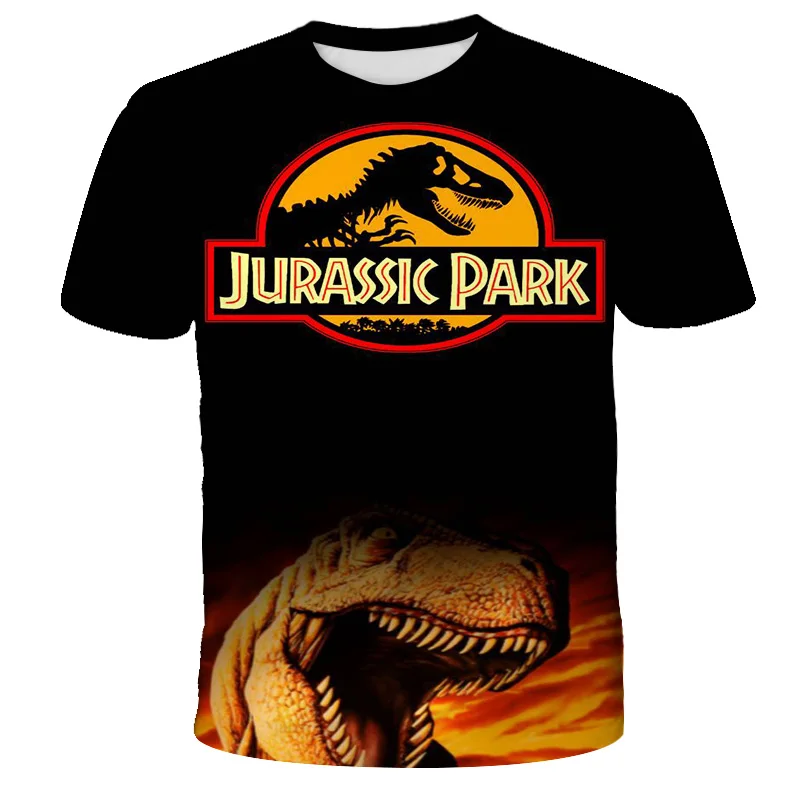 Camiseta del mundo de los dinosaurios de la película jurásica para  hombre/mujer, Camiseta con estampado 3D de dinosaurio jurásico, ropa de  calle informal de moda - AliExpress Madre y niños