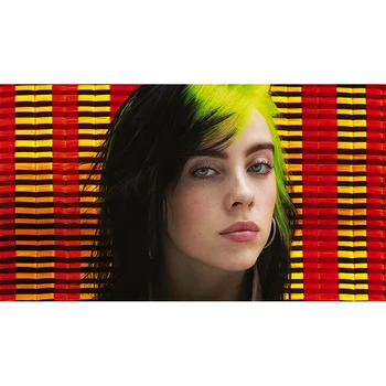 

Full Square Drill Billie Eilish Cross Stitch Singer Star Home Decor Diamond Picture Famous Character Embroidery Painting Artwork
