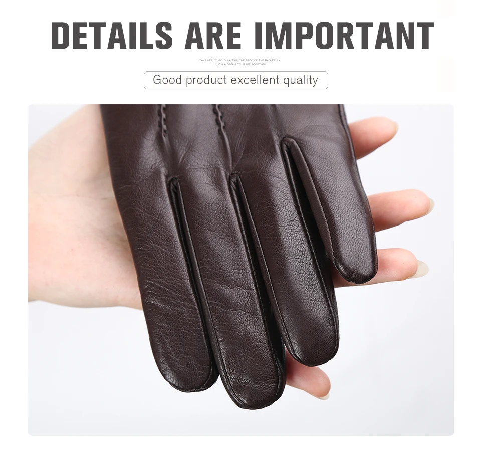 mens fingerless gloves Comfortable Keep warm gloves male winter,Water ripple design sheepskin men's gloves,black men's leather gloves-8001Y best mens leather gloves