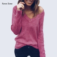 Fleece Sweatshirt Woman Autumn Winter Warm Knitted Long Sleeve Sweatshirts For Women V-neck Wool Solid Pullover Female Sexy Tops Fleece Sweatshirt Woman Autumn Winter Warm Knitted Long Sleeve Sweatshirts For Women V-neck Wool Solid Pullover Female Sexy Tops