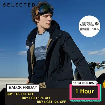 

SELECTED Men's Mid-length Hooded Parka Outwear New Winter Duck Down Jacket Coat S | 419412550