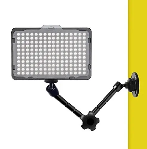 11 Inch Articulating Magic Arm Wall Mount Holder Stand for Camera LED Light, Video Lamp
