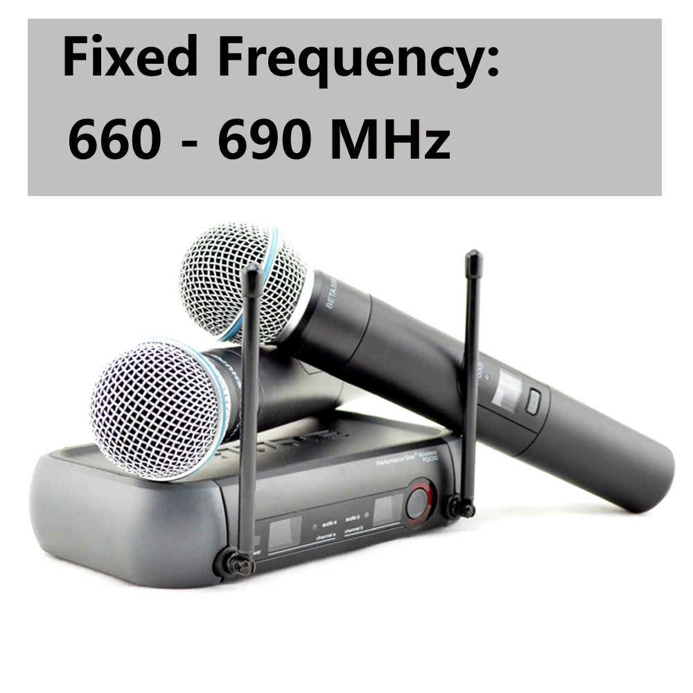 shuer Wireless Microphone PGX282 PGX8 Wireless Microphone dual fixed frequency wireless microphone system 