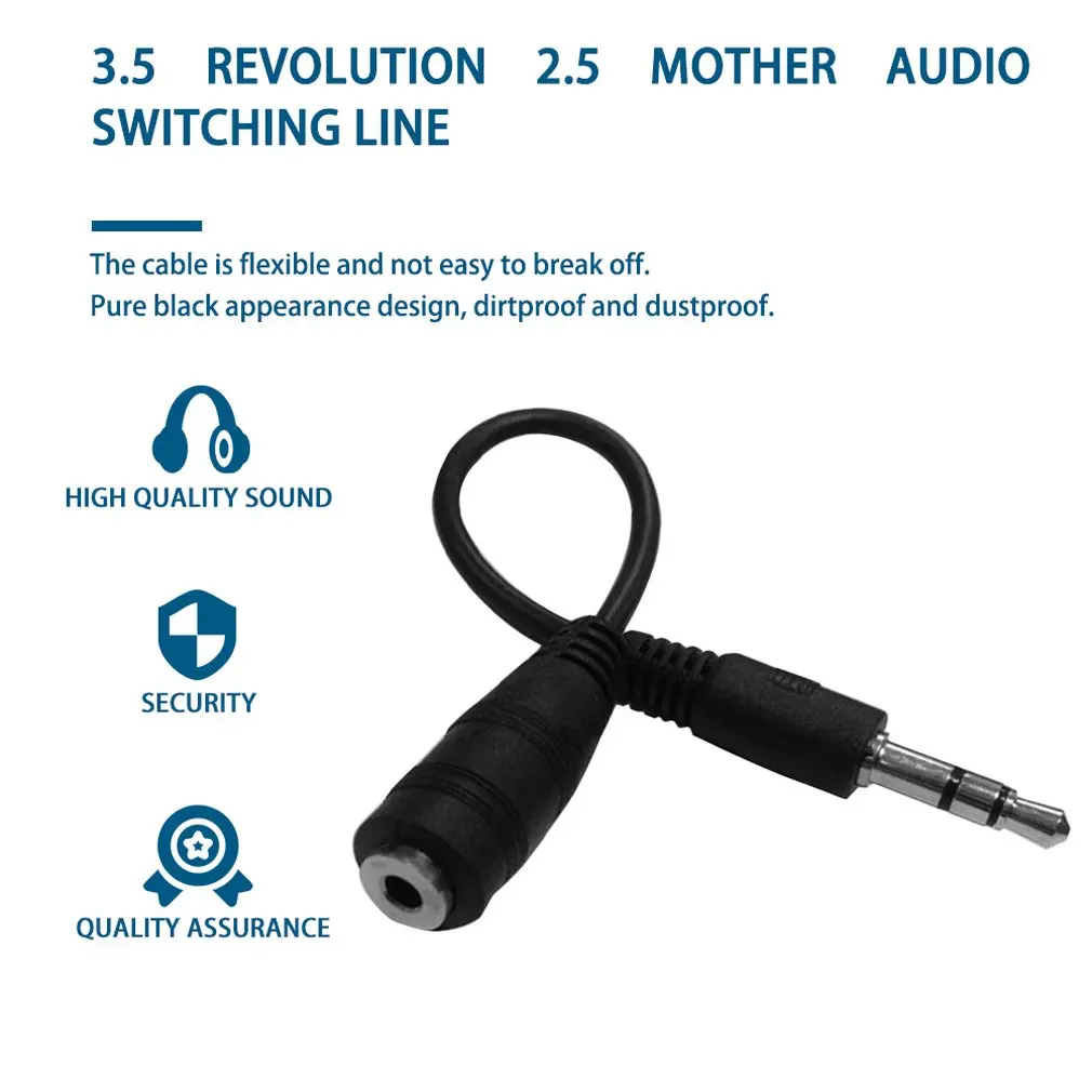 3.5 Male To 2.5 Female Audio Adapter Cable For Xbox One Stereo Chat Controller Adapter Cable For Turtle Beach Gaming Headset
