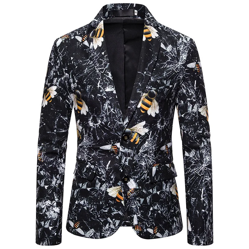 

New Style Animal Pattern Men Suit 3D Digital Printing Suit Xz09