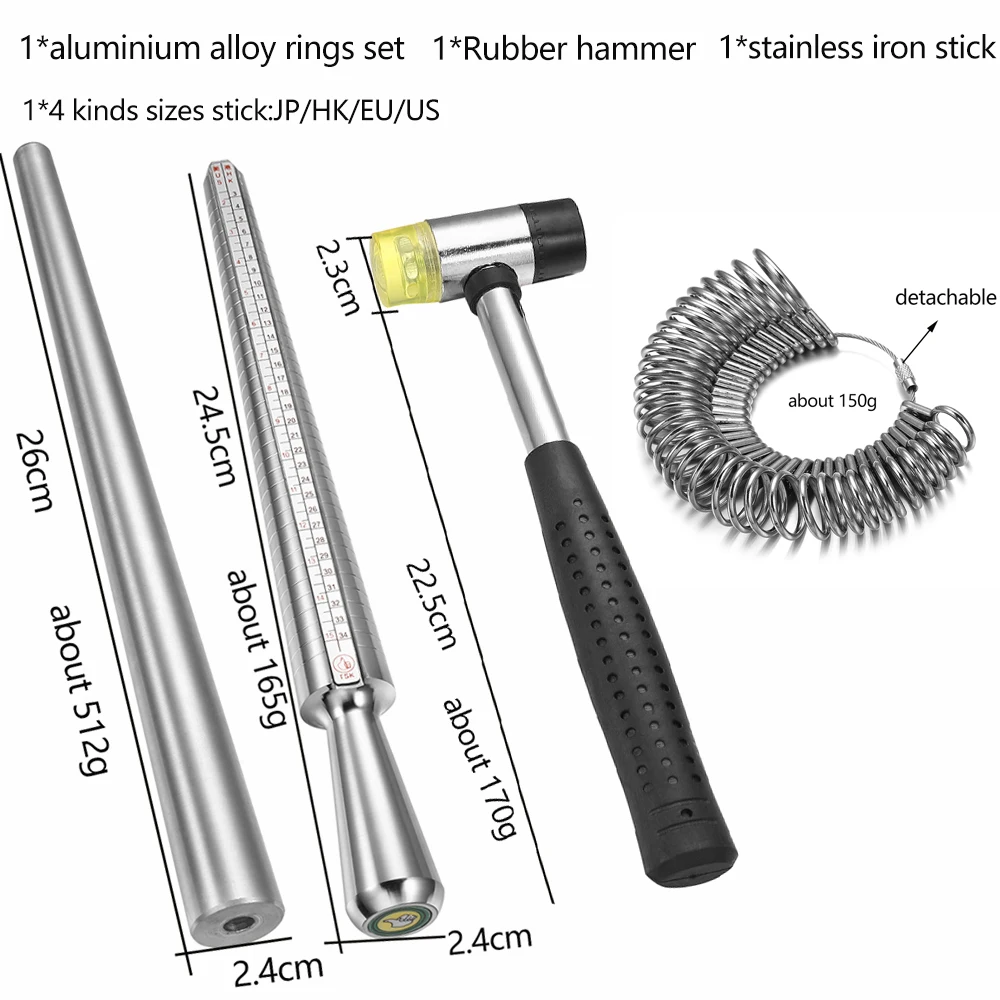 Deluxe Metal Ring Sizer and Mandrel Gauge