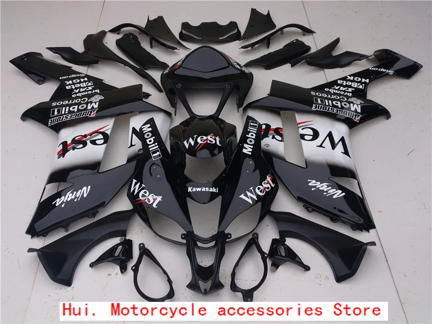 Kawasaki ninja горячий зеленый корпус ZX-636 ZX 6 R 600 cc R ZX636 07 08. ZX6R 07 08 ZX600 ZX 636 ZX 6 r 2007 2008 обтекатель - Цвет: 4