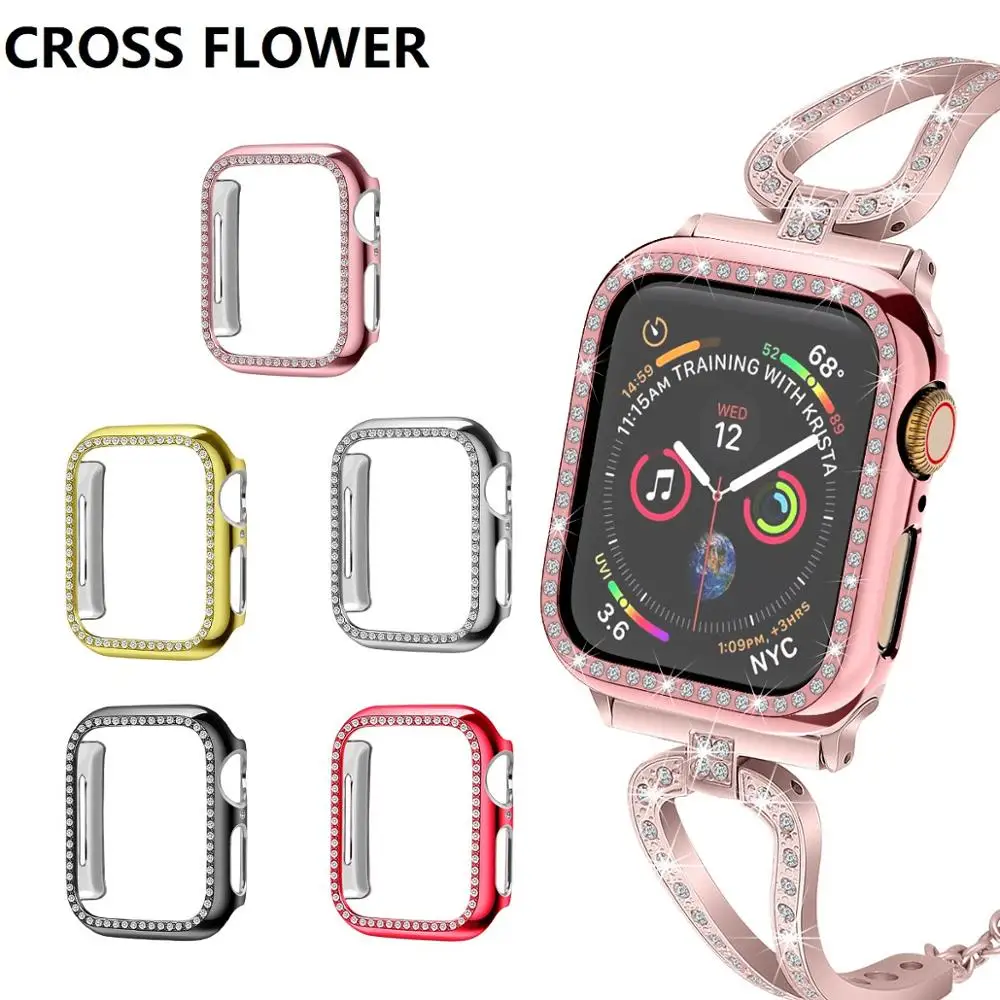 

Diamond Bumper Protective Case for Apple Watch Cover Series 5 4 3 2 1 38MM 42MM Cases For Iwatch 5 4 40mm 44mm watch accessories