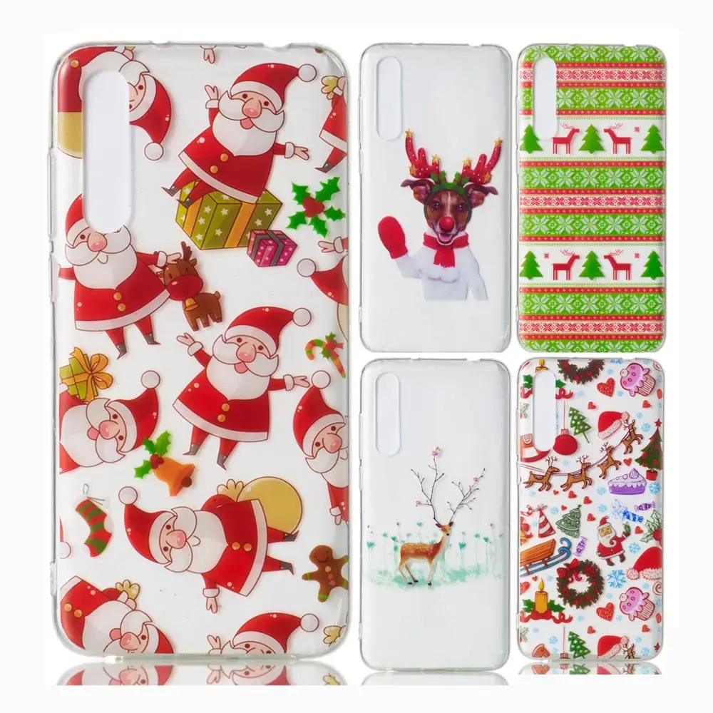 

LOVECOM HD Clear Christmas Phone Case For Huawei P20 Lite Mate 20 Lite For Huawei P20 P30 Pro Ultra-thin Soft Phone Back Cover